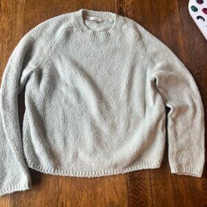 Vince Cotton-blend chenille sweater Women's Large Mint